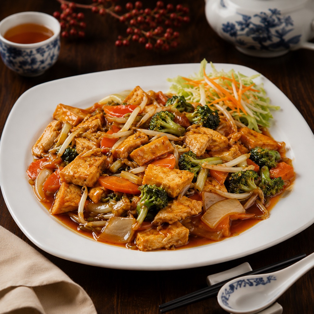 Gebratener Tofu mit Brokkoli